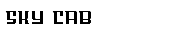 Sky Cab font preview