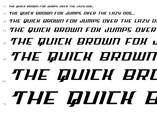Sky Cab font waterfall