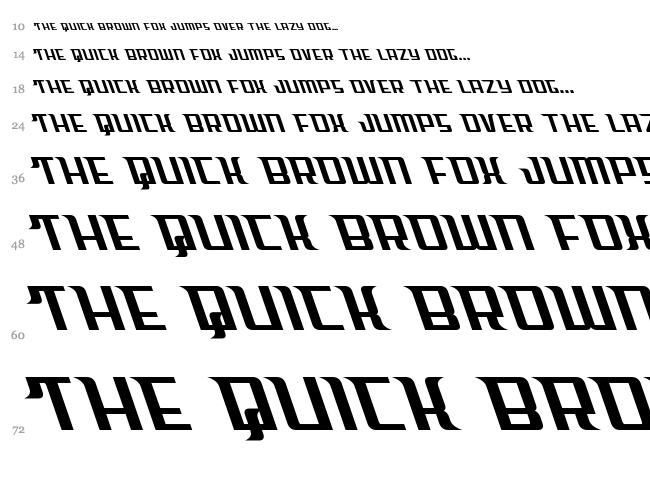 Sky Cab font waterfall