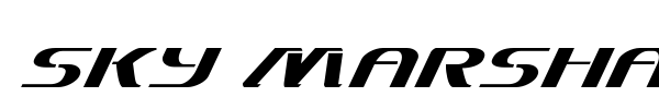 Sky Marshal font