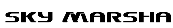 Sky Marshal font preview