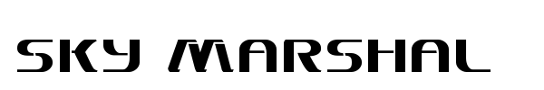 Sky Marshal font preview