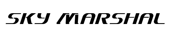 Sky Marshal font preview
