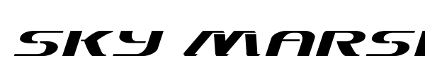 Sky Marshal font preview