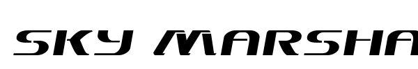 Sky Marshal font preview