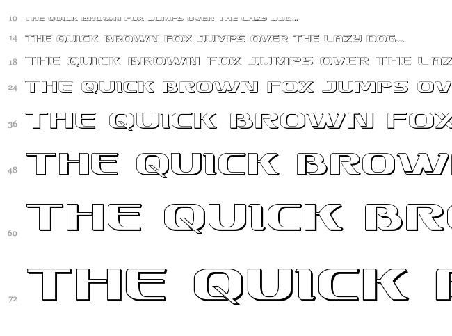 Sky Marshal font waterfall