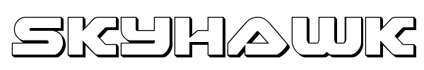Skyhawk font preview