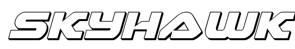 Skyhawk font preview