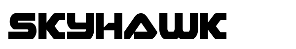 Skyhawk font preview