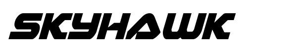 Skyhawk font preview