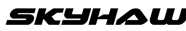 Skyhawk font preview