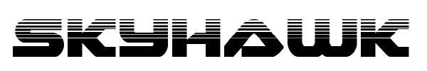 Skyhawk font preview