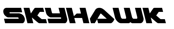 Skyhawk font preview
