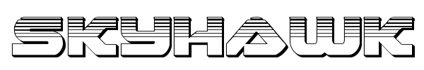 Skyhawk font preview