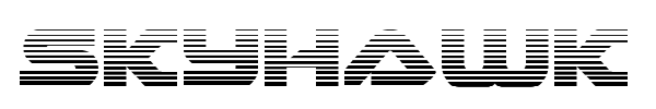 Skyhawk font preview