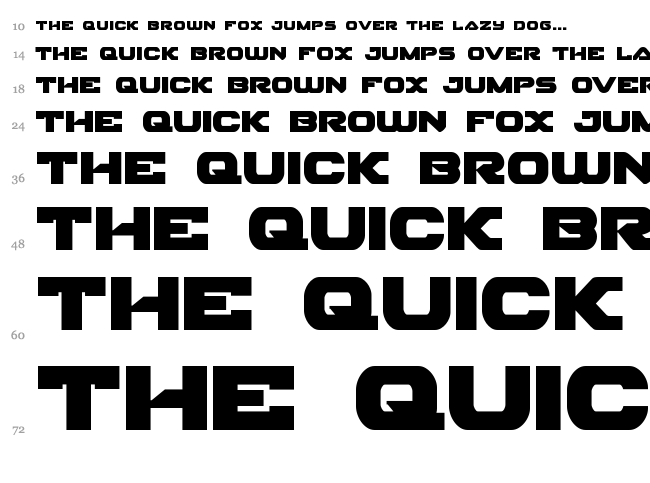 Skyhawk font waterfall