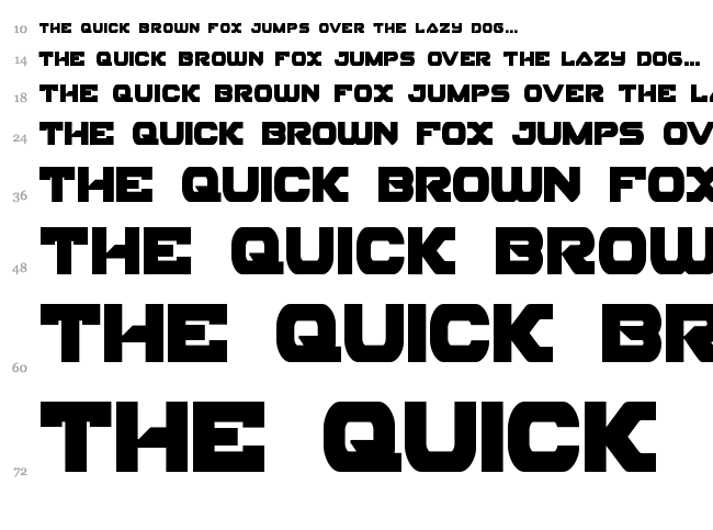 Skyhawk font waterfall