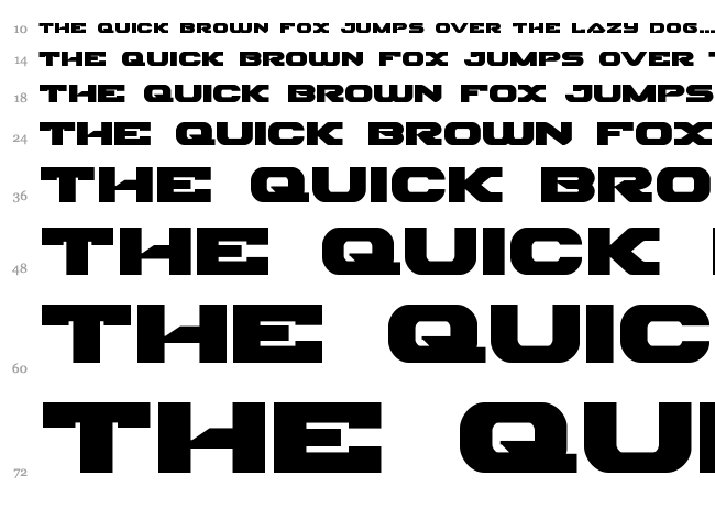Skyhawk font waterfall