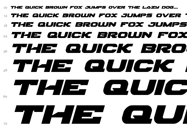 Skyhawk font waterfall