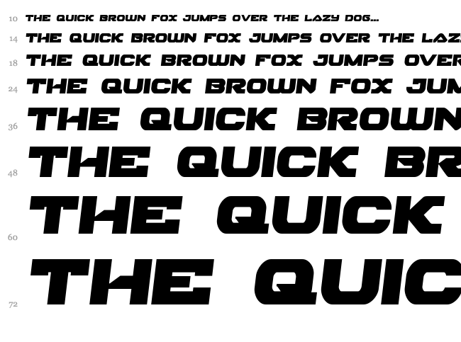 Skyhawk font waterfall
