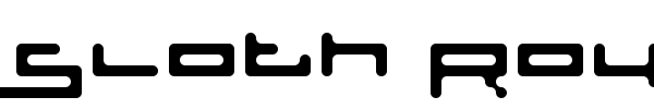 Sloth Rounded font preview