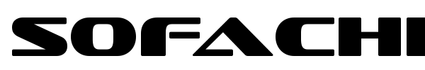 Sofachrome font