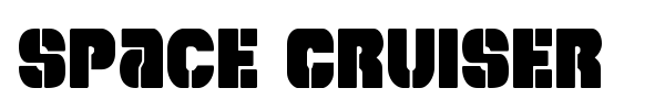 Space Cruiser font preview
