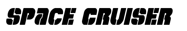 Space Cruiser font preview