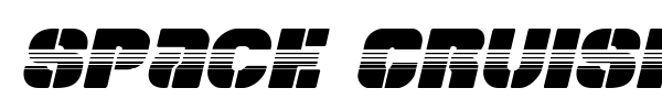Space Cruiser font preview