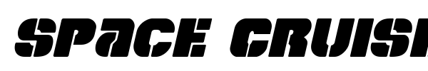 Space Cruiser font preview