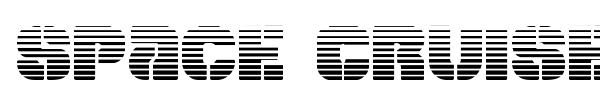 Space Cruiser font preview