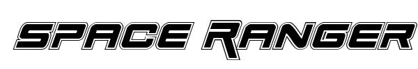 Space Ranger font preview