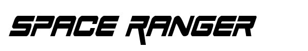 Space Ranger font preview