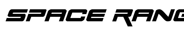 Space Ranger font preview