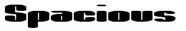 Spacious BRK font