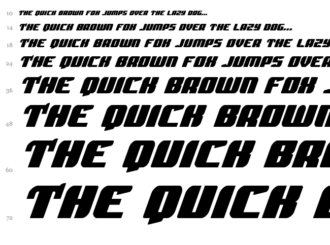 Spartaco font waterfall