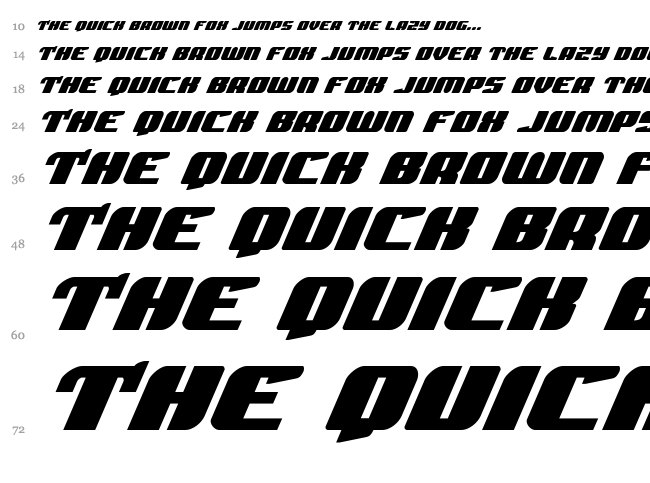 Spartaco font waterfall