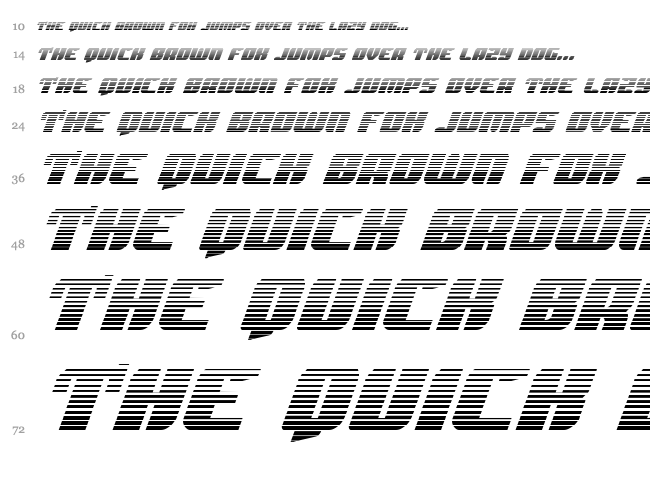 Spartaco font waterfall