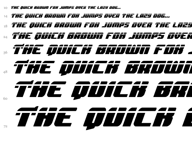Spartaco font waterfall