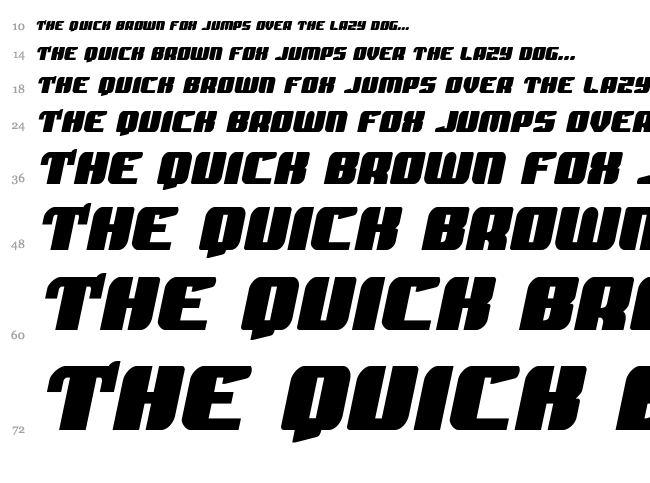 Spartaco font waterfall