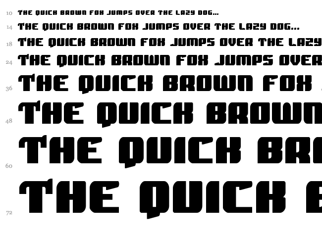 Spartaco font waterfall