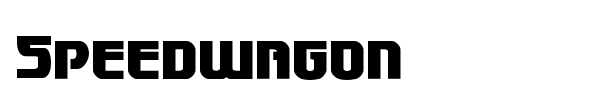 Speedwagon font preview
