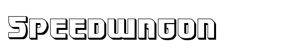 Speedwagon font preview