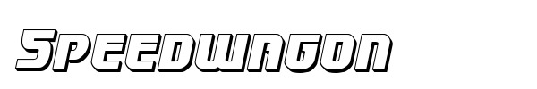 Speedwagon font preview