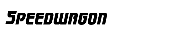 Speedwagon font preview