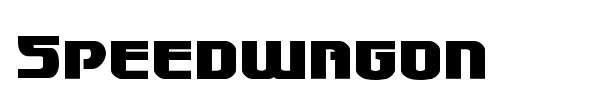 Speedwagon font preview