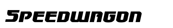 Speedwagon font preview