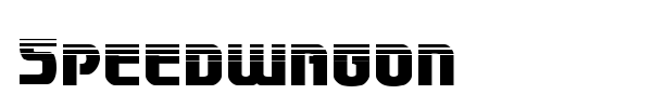 Speedwagon font preview