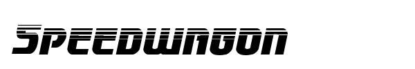 Speedwagon font preview