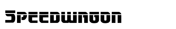 Speedwagon font preview